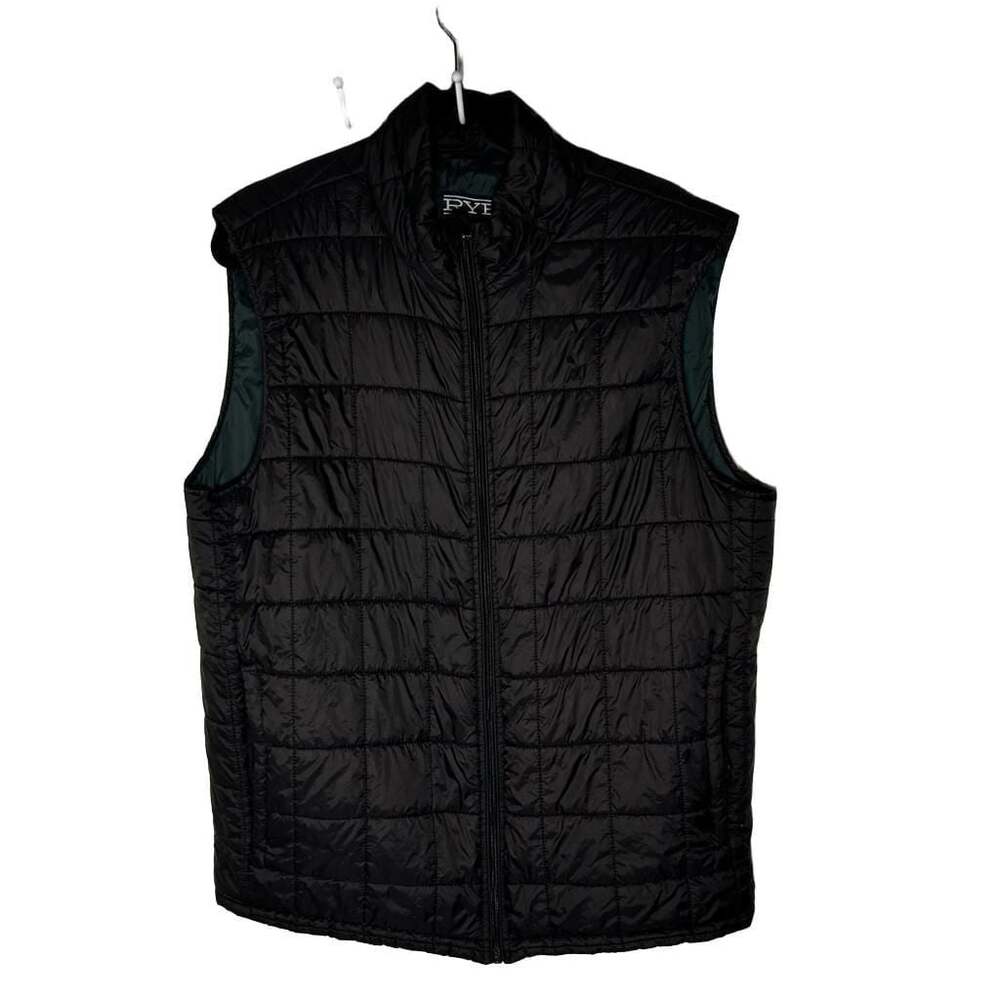 Rye by Hawker Rye Men's Quilted Full Zip Puffer Vest Black